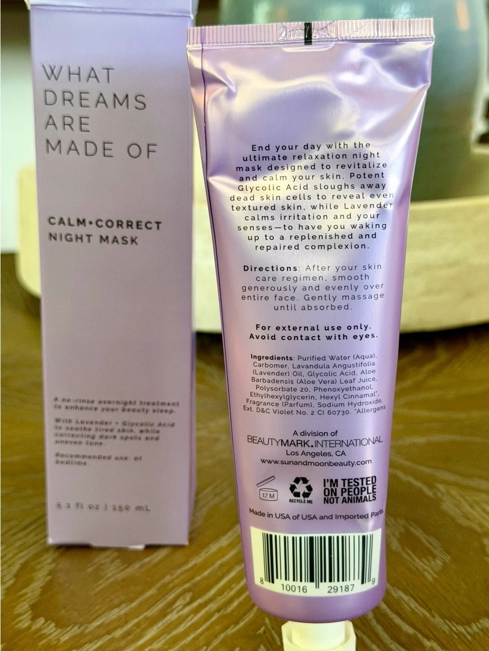 Calm + Correct Night Mask — Lavender